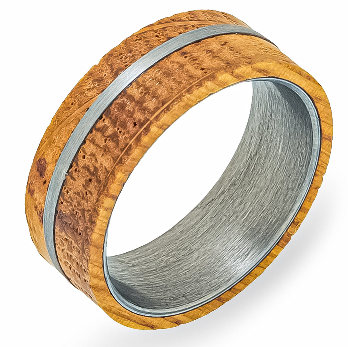 White Oak Whiskey Barrel + Tungsten – Foxtrot Bands