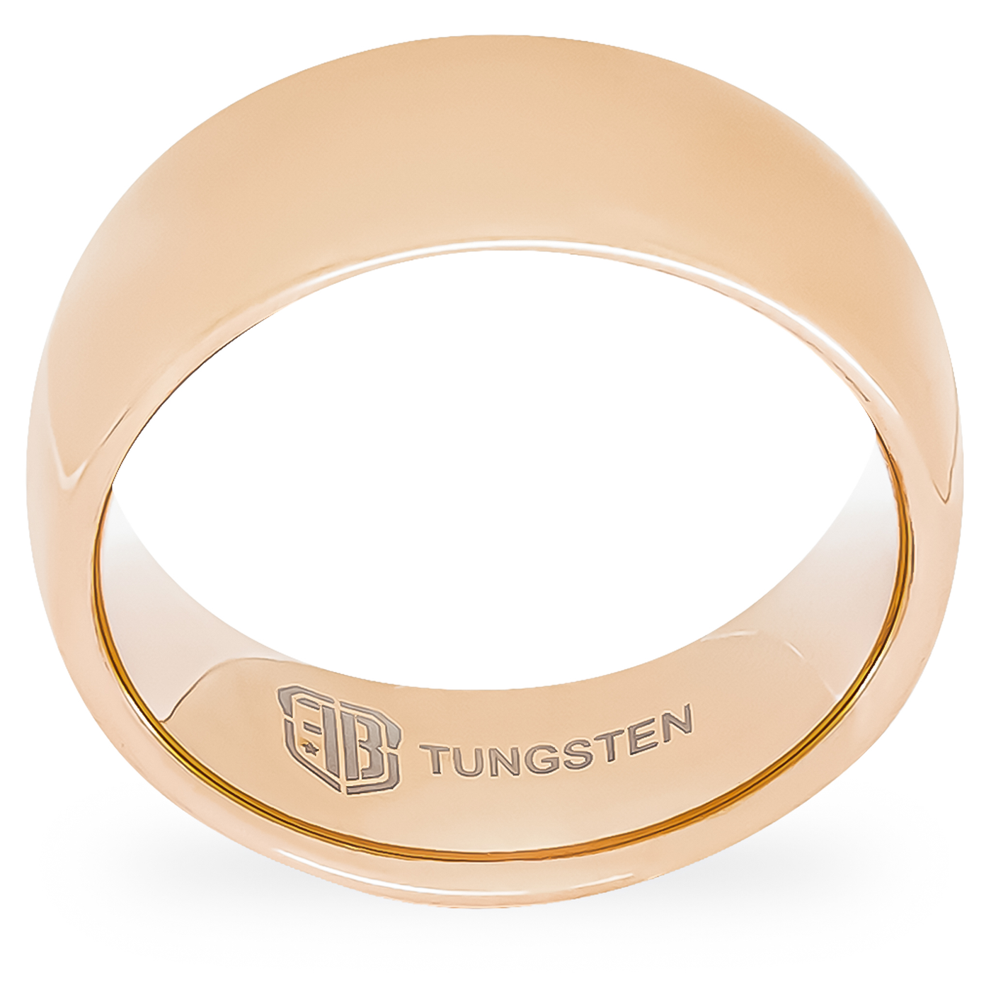 Polished finish tungsten ring