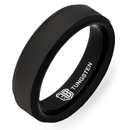 The Knight Tungsten Mens Wedding Band Foxtrot Bands